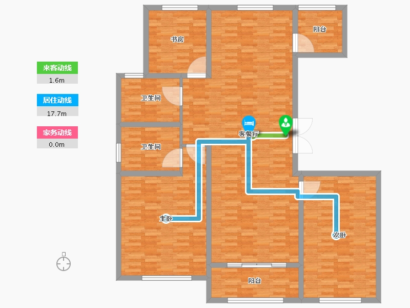 山东省-菏泽市-梦蝶庄园-141.01-户型库-动静线