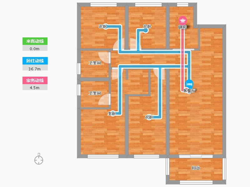 云南省-昆明市-中南碧桂园樾府-96.56-户型库-动静线