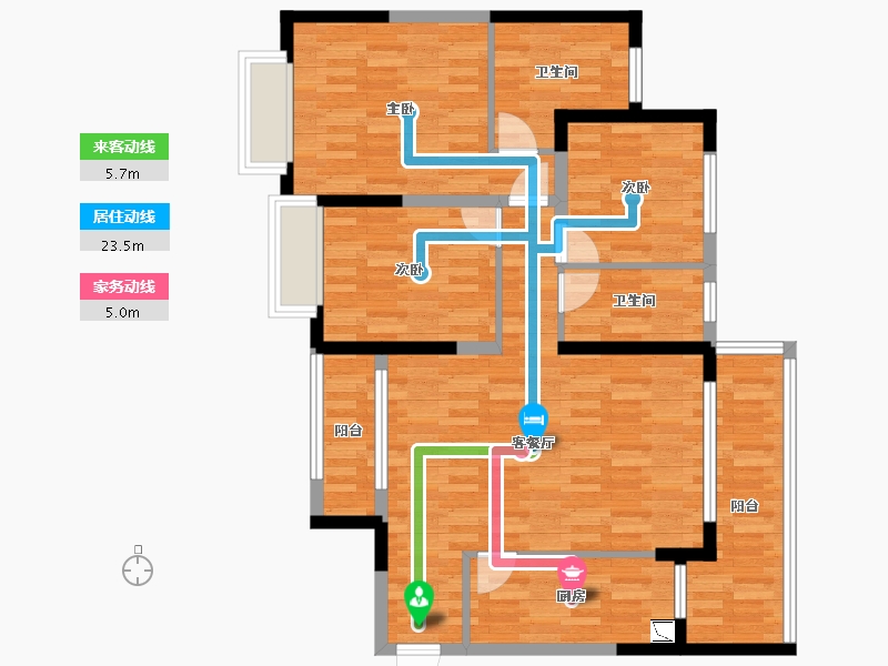 广东省-清远市-恒大银湖城-93.14-户型库-动静线