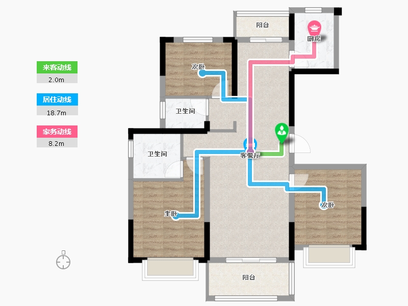 湖南省-长沙市-亿达智造小镇-91.18-户型库-动静线