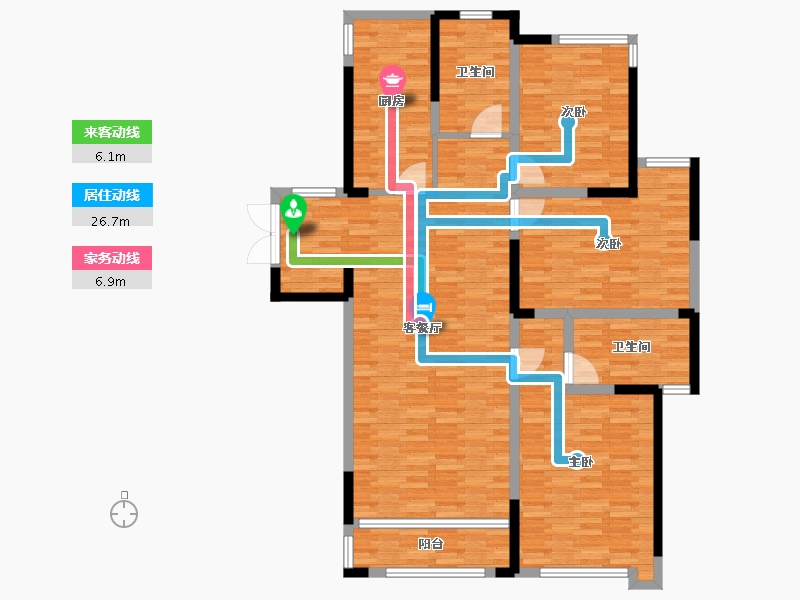 江西省-南昌市-金域华府-130.01-户型库-动静线