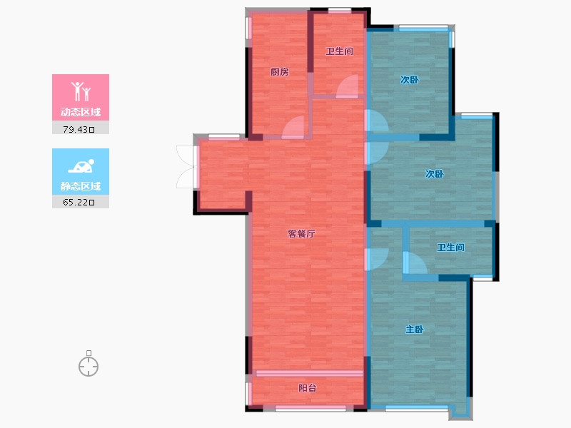 江西省-南昌市-金域华府-130.01-户型库-动静分区