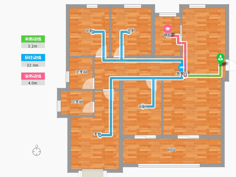 福建省-漳州市-龙江新苑-113.24-户型库-动静线