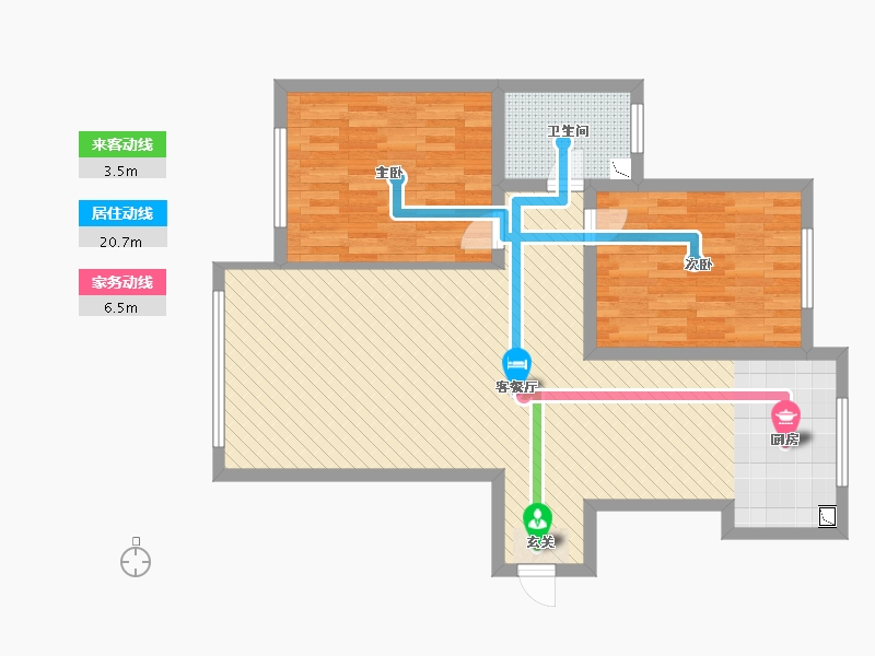 河北省-承德市-凤凰御景-90.00-户型库-动静线