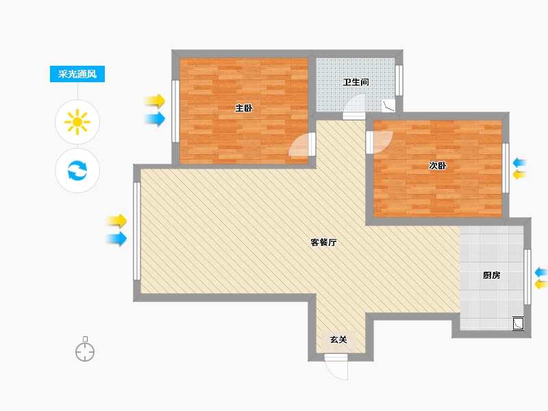 河北省-承德市-凤凰御景-90.00-户型库-采光通风