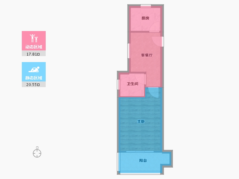 江苏省-南京市-花港幸福城-33.83-户型库-动静分区