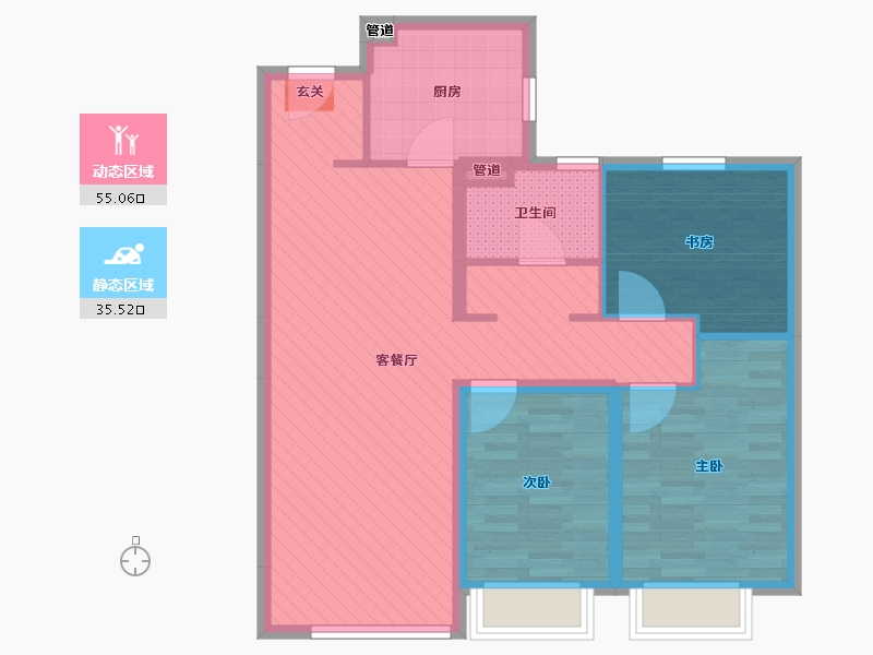 山西省-大同市-富力城-80.27-户型库-动静分区