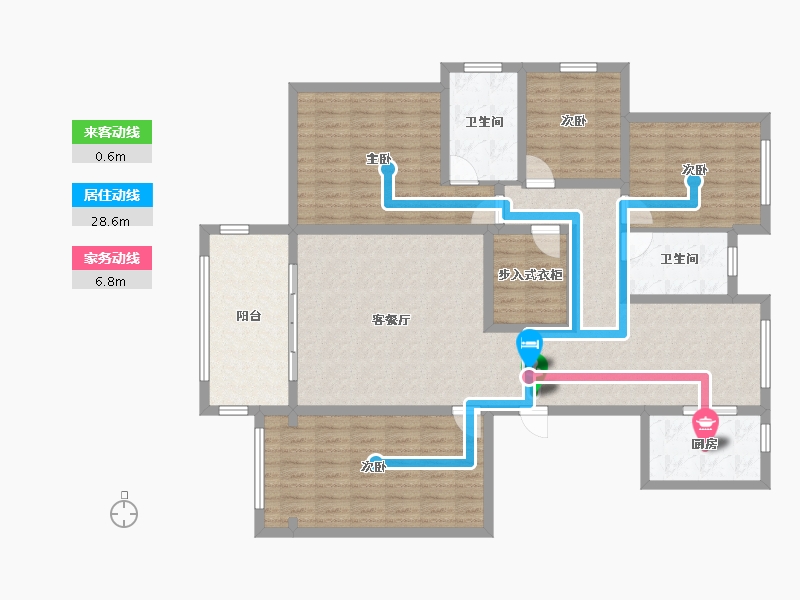 河北省-秦皇岛市-金屋秦皇半岛-138.66-户型库-动静线