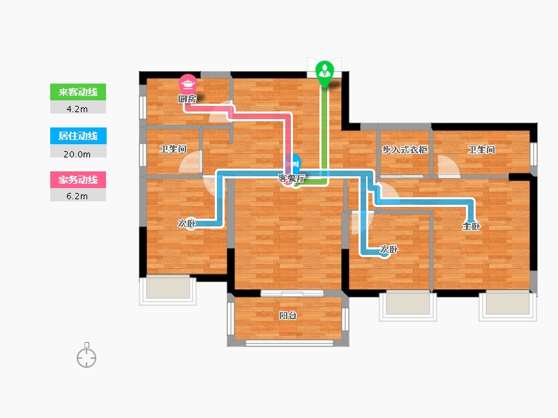 湖北省-武汉市-地铁盛观尚城-87.82-户型库-动静线