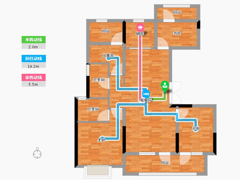 山东省-烟台市-中南熙悦-100.01-户型库-动静线