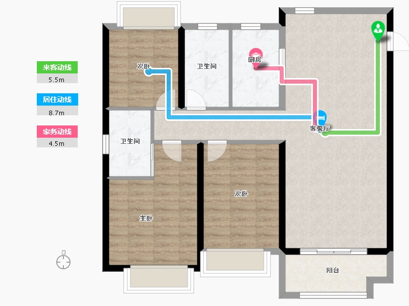 江苏省-盐城市-中昂玥府-94.00-户型库-动静线