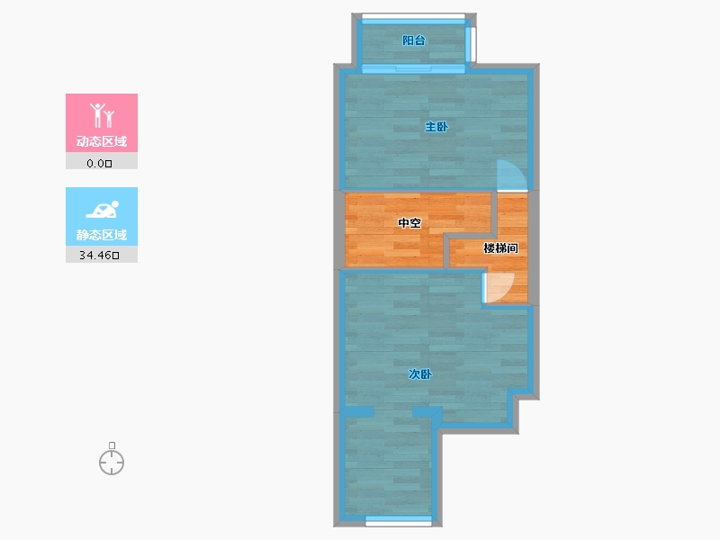 浙江省-杭州市-永和之星公寓-38.01-户型库-动静分区