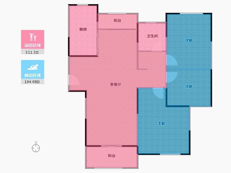 上海-上海市-汤臣臻园-480.00-户型库-动静分区