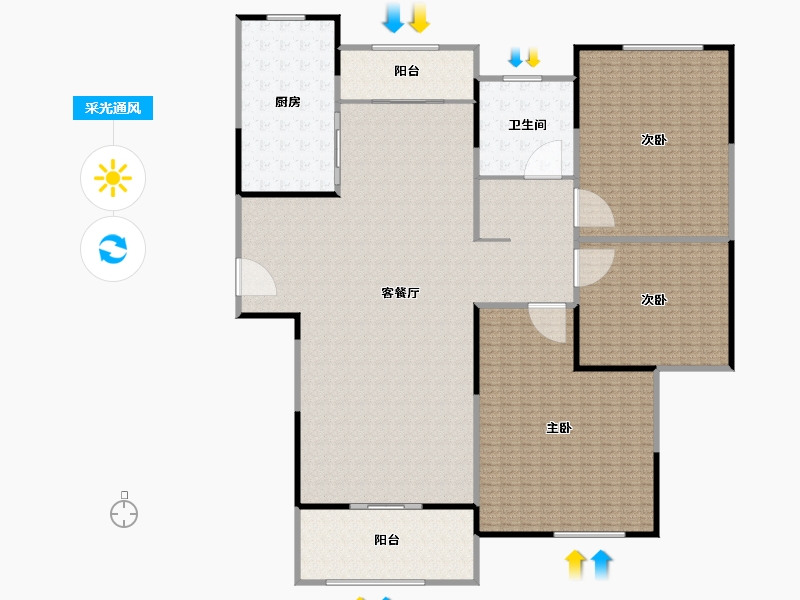 上海-上海市-汤臣臻园-480.00-户型库-采光通风