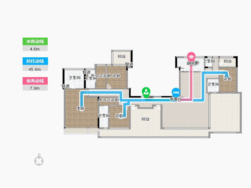 四川省-成都市-绿城金沙凤起朝鸣4号楼,5号楼300m²-288.72-户型库-动静线