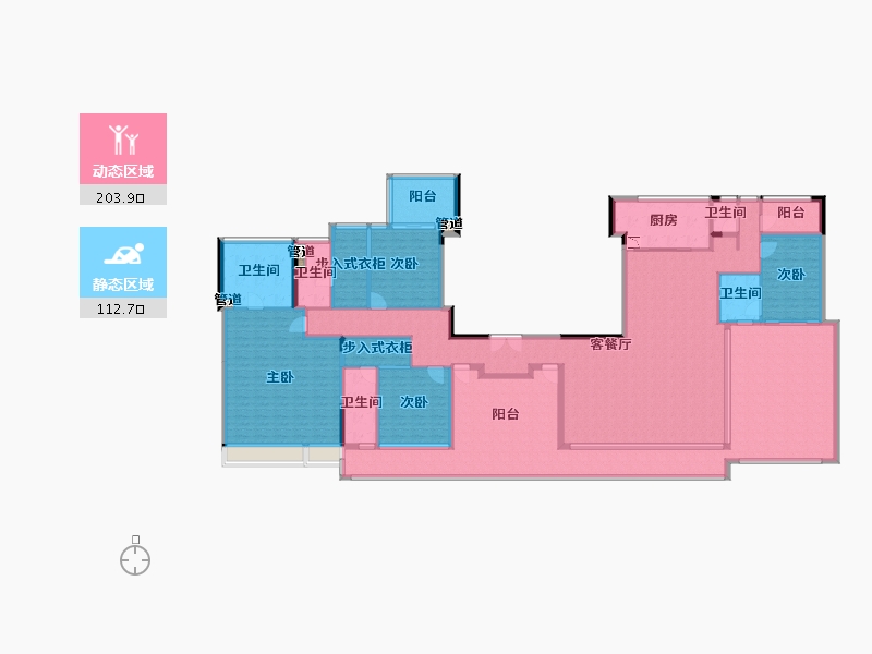 四川省-成都市-绿城金沙凤起朝鸣4号楼,5号楼300m²-288.72-户型库-动静分区