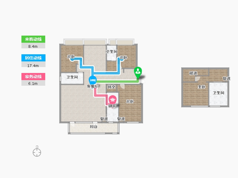 四川省-成都市-金茂府二期７栋,二期１０栋212m²-207.70-户型库-动静线