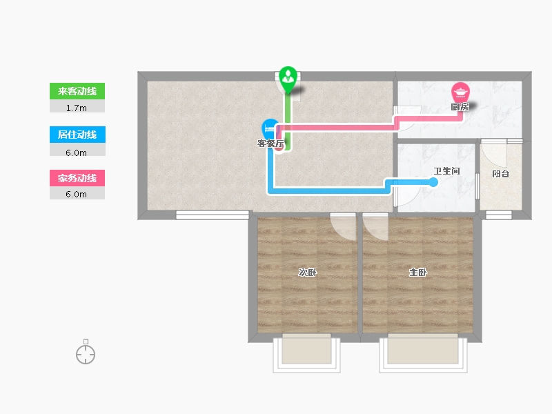 四川省-成都市-SM锦悦70m²-56.00-户型库-动静线