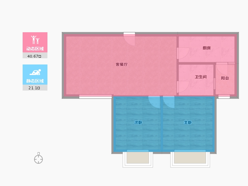 四川省-成都市-SM锦悦70m²-56.00-户型库-动静分区