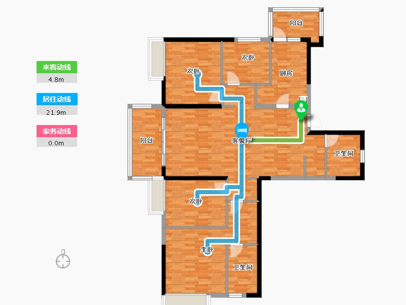 黑龙江省-哈尔滨市-恒大御府-128.89-户型库-动静线