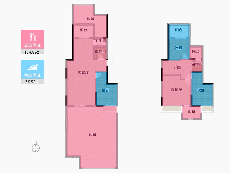 四川省-成都市-佳兆业悦府-171.71-户型库-动静分区