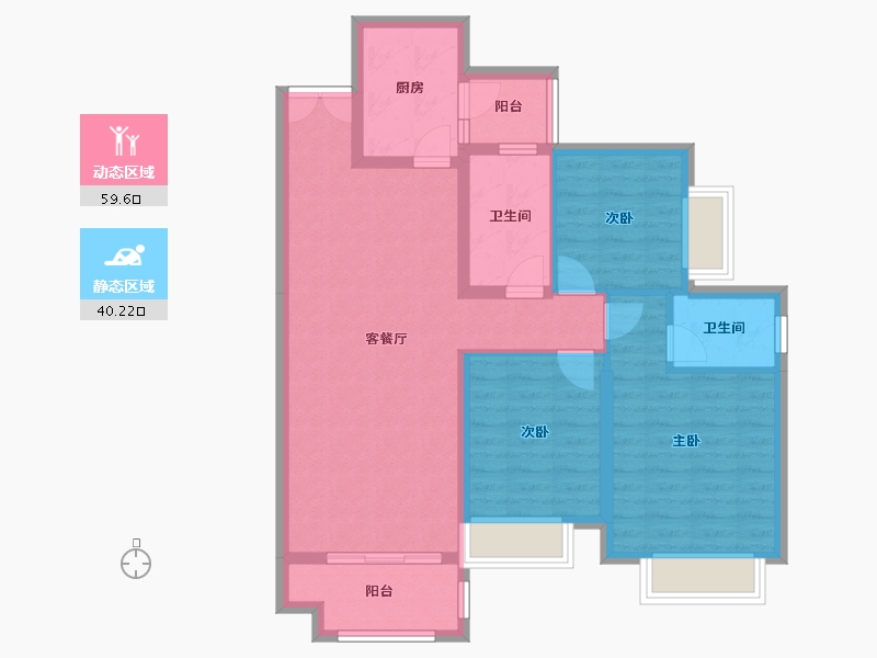 四川省-成都市-合谊万璟台6栋,7栋116m²-89.05-户型库-动静分区