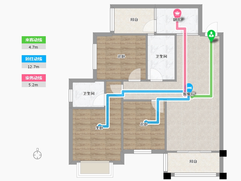 四川省-成都市-瑞和上院4号楼102m²-78.76-户型库-动静线