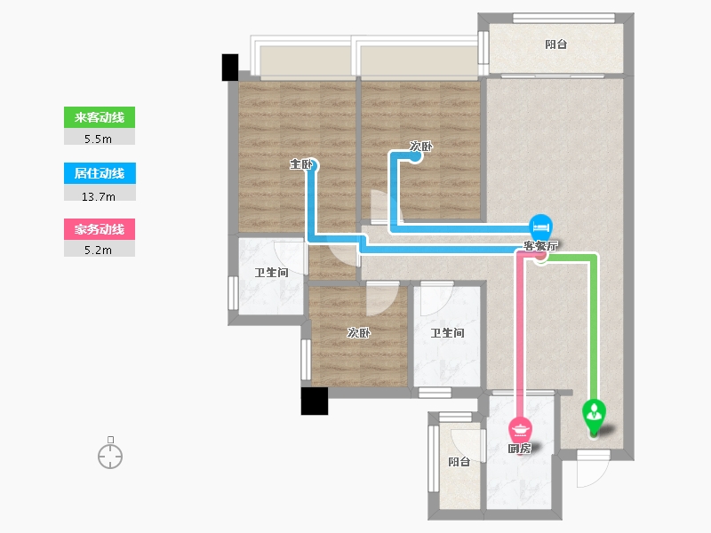 四川省-成都市-蓝光长岛城14号楼,15号楼,16号楼,17号楼,18号楼,19号楼,20号-76.22-户型库-动静线