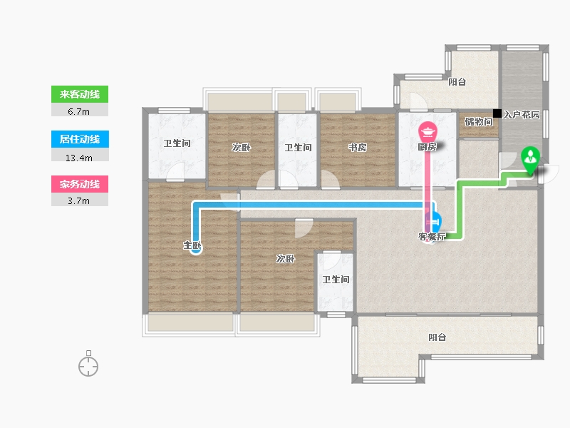 四川省-成都市-梵悦里185m²-165.79-户型库-动静线