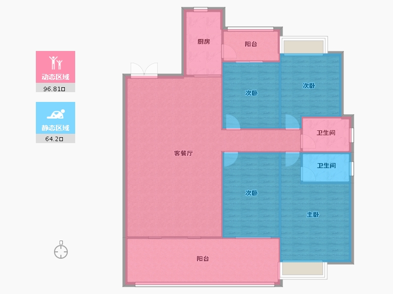 四川省-成都市-万和嘉苑5栋182m²-149.75-户型库-动静分区