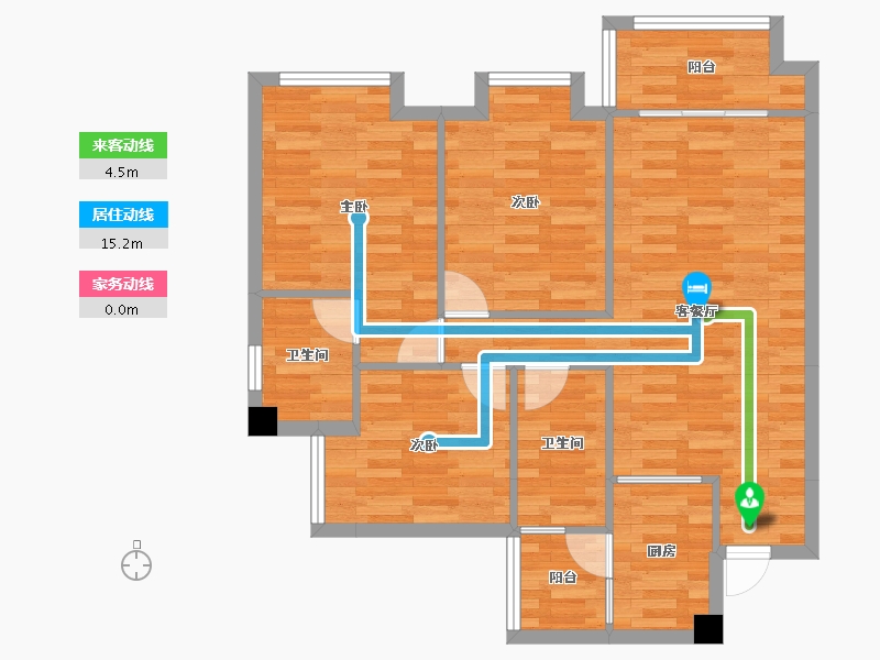 四川省-成都市-佳兆业悦府8号楼,6号楼,9号楼,7号楼,11号楼,5号楼94m²-78.14-户型库-动静线