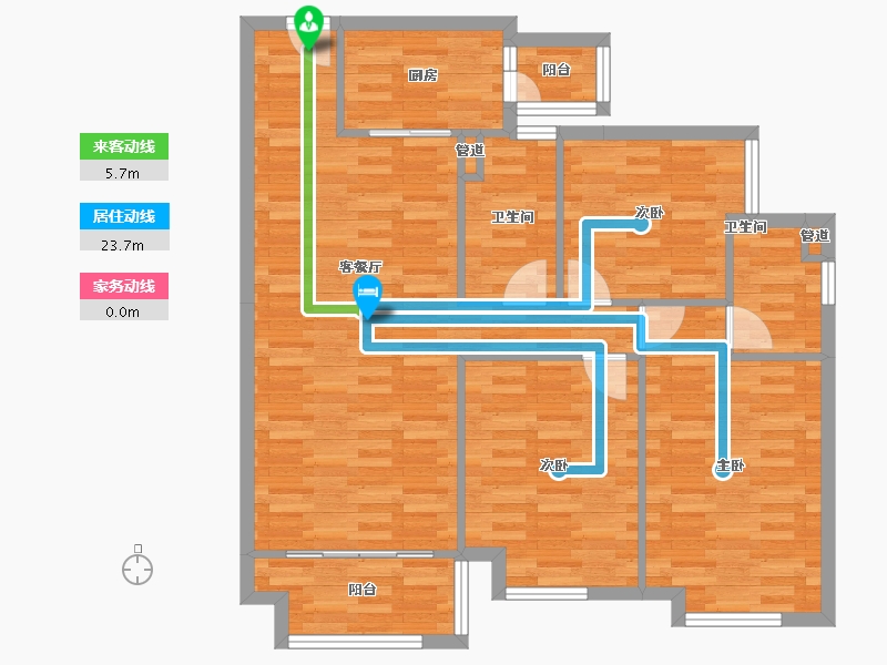 四川省-成都市-佳兆业悦府8号楼,6号楼,9号楼,7号楼,11号楼,5号楼112m²-93.15-户型库-动静线