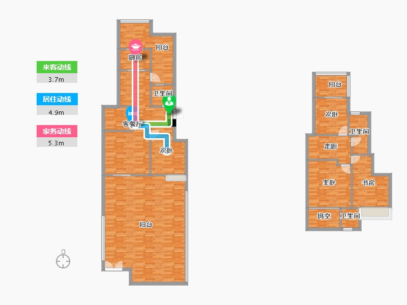 四川省-成都市-佳兆业悦府18号楼,19号楼,20号楼,21号楼135m²-177.32-户型库-动静线