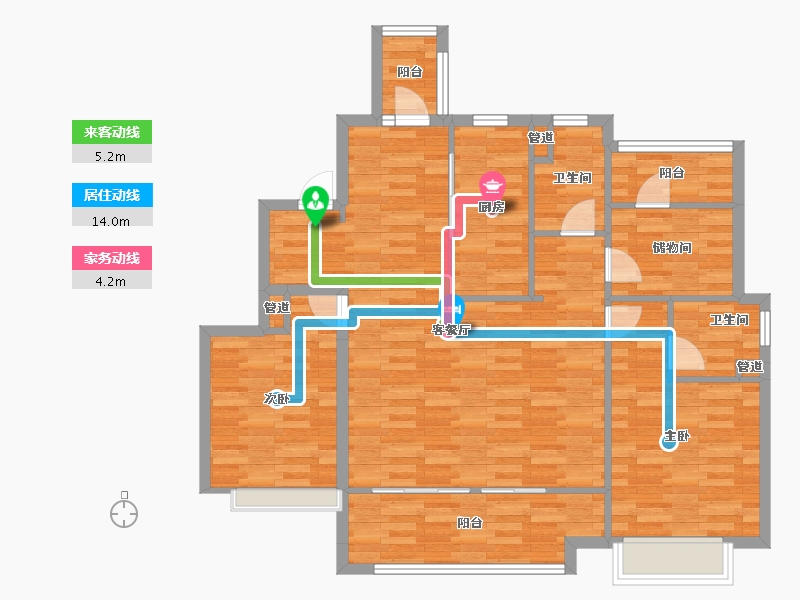 四川省-成都市-新城悦隽盛世5号楼,9号楼,7号楼125m²-102.23-户型库-动静线