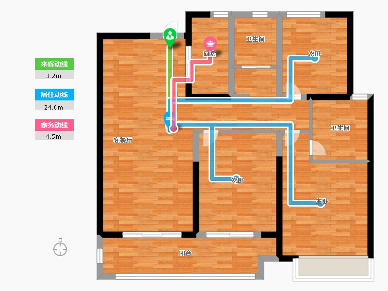 山东省-菏泽市-建邦中央公园-99.99-户型库-动静线