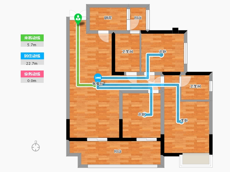 四川省-成都市-鸿涪邑号C2113.8-95.21-户型库-动静线