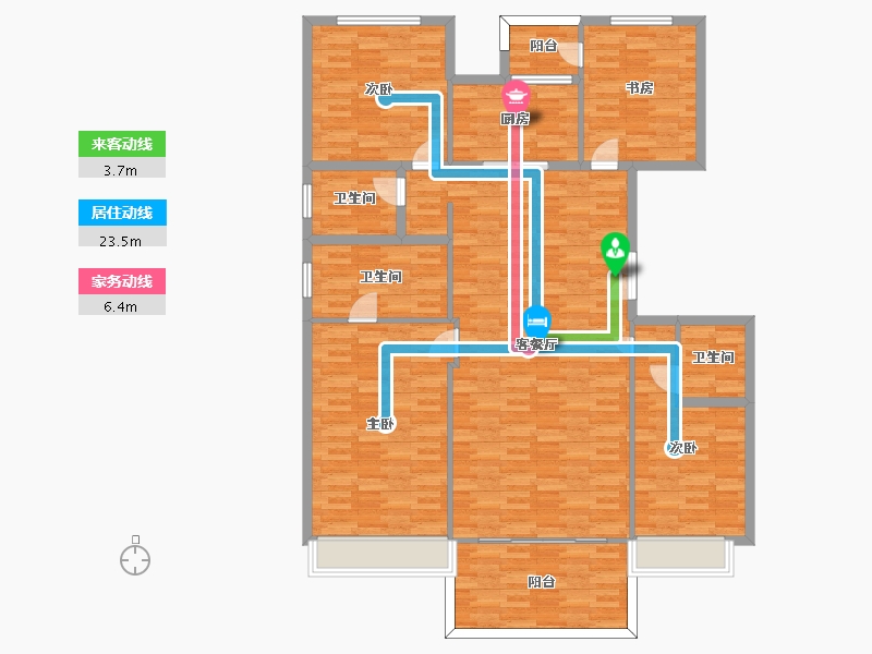 河南省-郑州市-正商珑水上境6,11,12,16,17,20,21号建面180m2-149.64-户型库-动静线