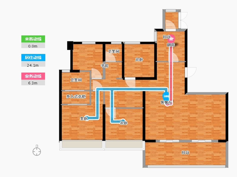 河南省-郑州市-正商善水上境建面203m2-162.40-户型库-动静线