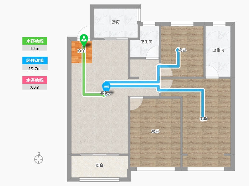 河南省-郑州市-荣盛祝福花语水岸8号楼,7号楼,11号楼,12号楼,13号楼,14号楼110-88.00-户型库-动静线