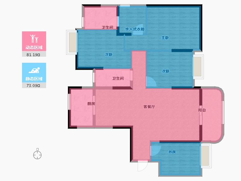 湖南省-岳阳市-碧桂园-139.71-户型库-动静分区