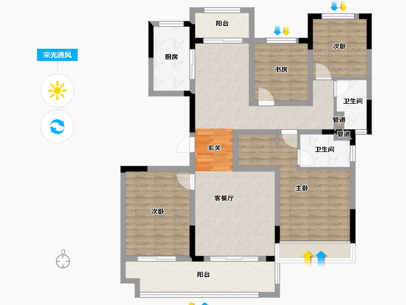 河南省-郑州市-中海万锦熙岸2号楼,6号楼,7号楼,8号楼,9号楼,10号楼,11号楼,-114.40-户型库-采光通风