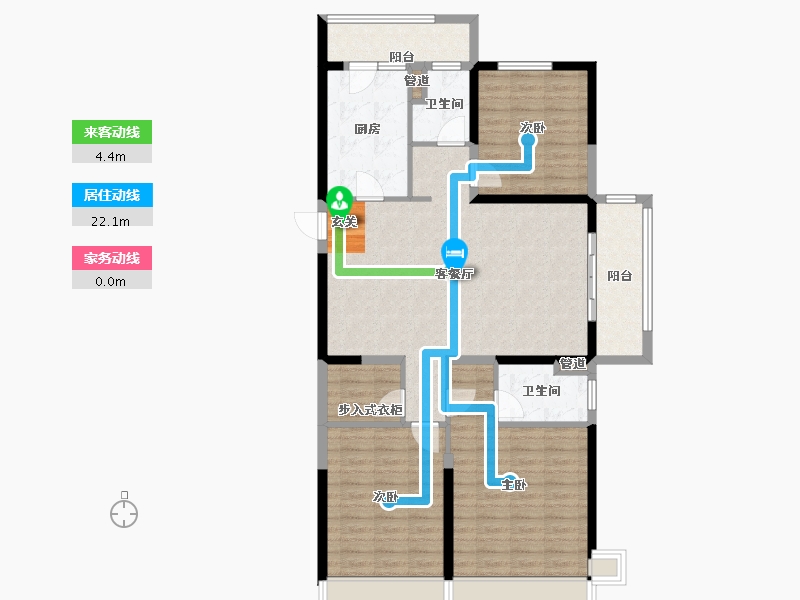 河南省-郑州市-碧桂园天玺1号楼,2号楼,3号楼,4号楼140m²-112.93-户型库-动静线