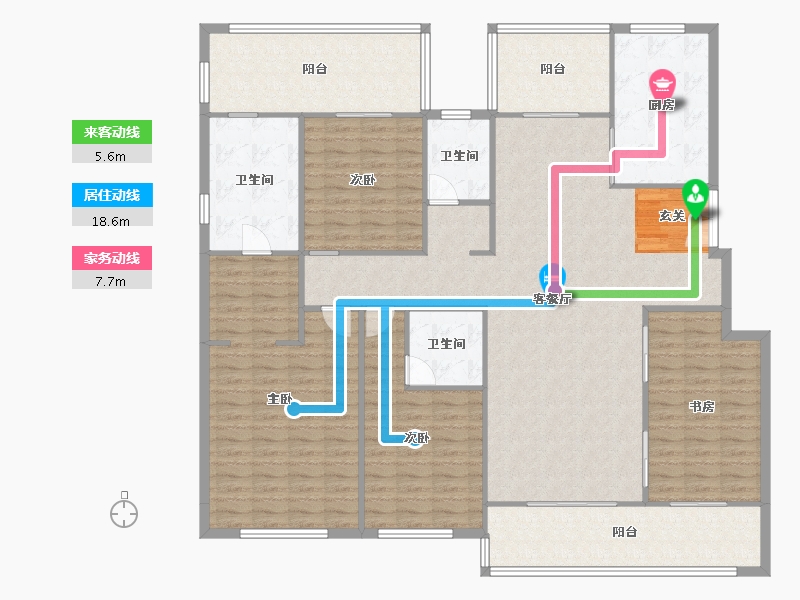 河南省-郑州市-康桥悦蓉园2号楼,10号楼,15号楼185m²-181.14-户型库-动静线