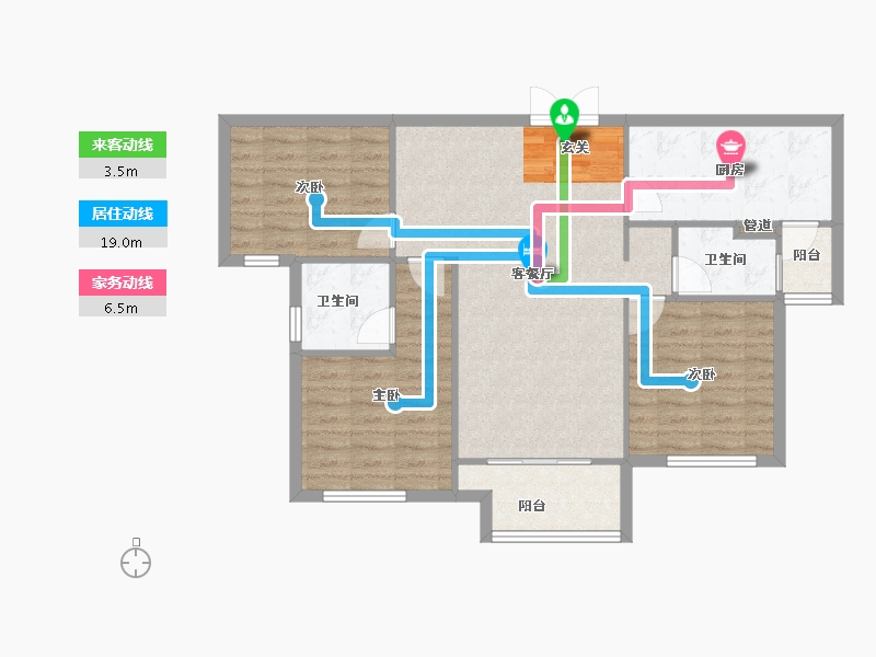 河南省-郑州市-永威逸阳溪畔63,65112m²-89.60-户型库-动静线