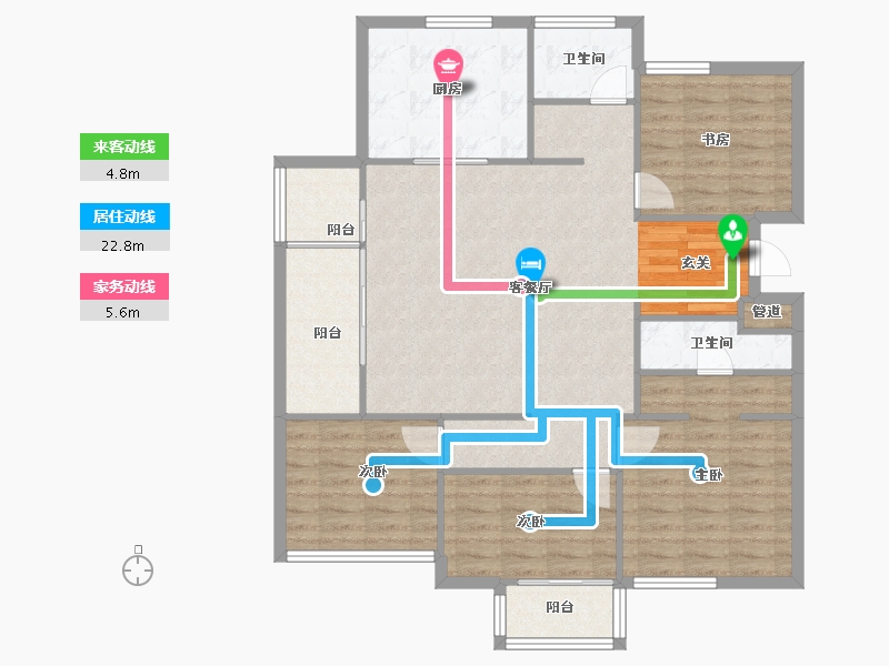 河南省-郑州市-绿城明月江南二期3号楼,3,4140m²-112.00-户型库-动静线