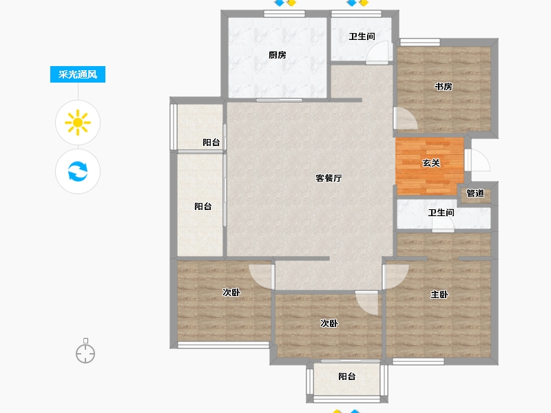 河南省-郑州市-绿城明月江南二期3号楼,3,4140m²-112.00-户型库-采光通风