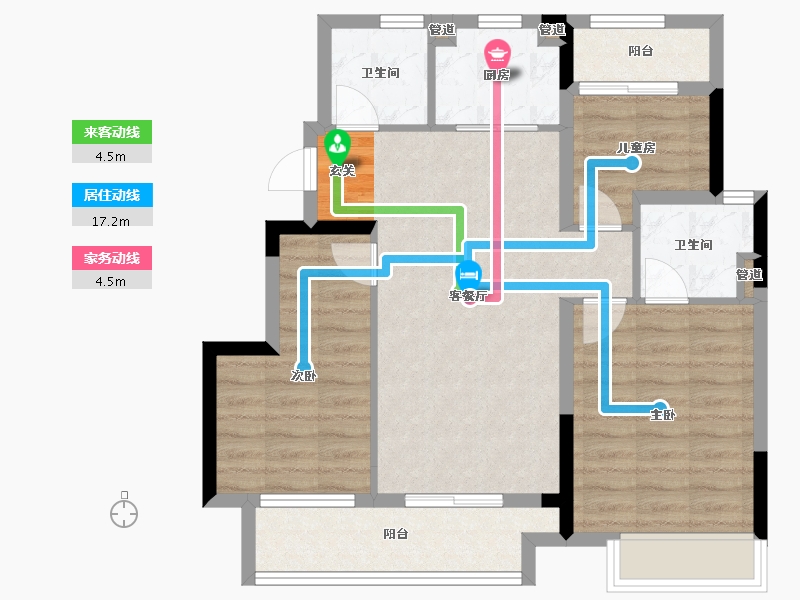 河南省-郑州市-绿都元正望晴川二期15,二期13,二期12,二期595m²-76.20-户型库-动静线