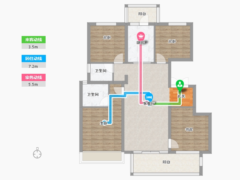 河南省-郑州市-东原阅境15127m²-101.80-户型库-动静线