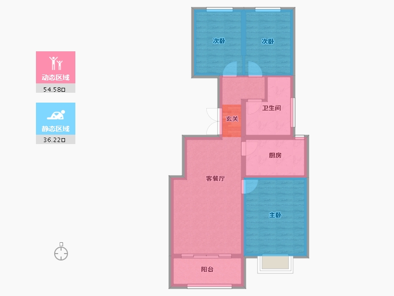 河南省-郑州市-理想名家3,4101m²-80.80-户型库-动静分区