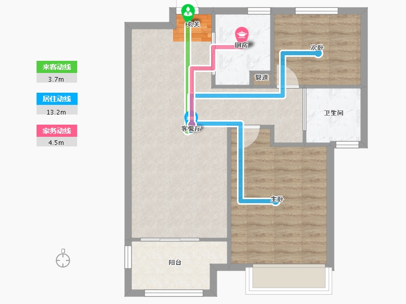 河南省-郑州市-国控云庭7,983m²-66.40-户型库-动静线